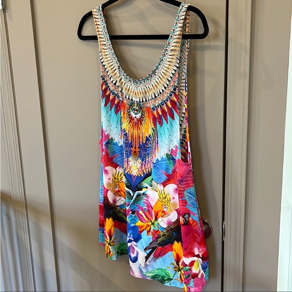 Camilla silk tank, NWT